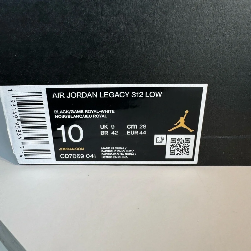 Nike Kids' Blue and Black Sneakers - Air Jordan Legacy 312 Low